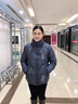 鴨鴨（YAYA）媽媽羽絨服女短款洋氣2025新款中老年人女裝冬季奶奶保暖立領(lǐng)外套 紫色 3XL 【建議120-135斤】 曬單實(shí)拍圖