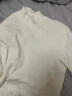 優(yōu)衣庫女裝羅紋高領(lǐng)T恤/長(cháng)袖小高領(lǐng)內搭25秋冬新款479588 00 白色 M /160/84A 曬單實(shí)拍圖