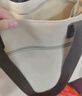 回力帆布包女大學(xué)生托特包新款大容量單肩挎包手提包上課女款斜挎包包 卡其色【兔子掛件】 曬單實(shí)拍圖