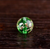 斕晶匯 日式琉璃珠夜光金沙散珠配珠古法琉璃珠手工diy飾品配件手鏈 綠色一顆 10mm 曬單實(shí)拍圖