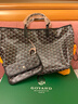 高德雅（GOYARD）女包子母包托特包Y字老花皮革單肩包小號黑色 黑色 小號 曬單實(shí)拍圖
