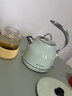 北鼎（Buydeem） 電水壺電熱水壺機械式電熱水壺家用燒水壺開(kāi)水壺不銹鋼進(jìn)口控溫器燒水器輕奢復古禮品包裝 1.2L 【淺杉綠】K203|極簡(jiǎn)主義丨高顏值 曬單實(shí)拍圖
