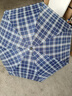 天堂傘雨傘經(jīng)典格子商務(wù)晴雨傘折疊英倫格子傘三折男女通用傘 經(jīng)典藍色格子 曬單實(shí)拍圖