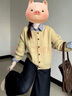 韓璐嬌（hanlujiao）休閑褲女裝套裝2025秋季新款美拉德學(xué)院風(fēng)小個(gè)子工裝外套闊腿褲子 外套+襯衣+褲子 M 曬單實(shí)拍圖