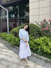 Marc O'Polo/MOP 【王艷明星同款】經(jīng)典復(fù)古風(fēng)琴褶皺法式別致長(zhǎng)袖襯衫女上衣 淺藍(lán)820 S 曬單實(shí)拍圖
