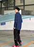 主意范（ZHUYIFAN）胖子大碼230斤褲子男直筒秋冬款工裝褲潮牌大碼直筒闊腿休閑褲 A001-K1050黑色 5XL (195) 205-230斤可穿 曬單實(shí)拍圖