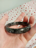 后遇天然真玉正品黑青花碳酸鹽質(zhì)玉手鐲玉鐲子 黑青花手鐲 61-62適合135-150斤 曬單實(shí)拍圖
