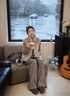 蔓爾依秋冬季女裝套裝2025新款氣質(zhì)穿搭一整套羊羔毛絨馬甲針織衫休閑褲 馬甲+灰色上衣+灰色褲子 M 曬單實(shí)拍圖