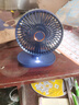 電風(fēng)扇家用桌面風(fēng)扇USB小風(fēng)扇充電小米同款迷你小風(fēng)扇學(xué)生宿舍靜音制冷辦公室大風(fēng)力臺式電風(fēng)扇 6寸-遠峰藍-無(wú)搖頭 【升級電機】 曬單實(shí)拍圖