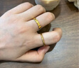 金至尊（3DG Jewellery）黃金戒指光面活口999足金戒指結婚三金男女款生日禮物計價(jià) 男款-金重6.82克（以實(shí)際克重多退少補） 曬單實(shí)拍圖