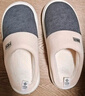 潔麗雅（Grace）棉拖鞋男士秋冬季室內防臭防滑居家保暖厚底踩屎感拖鞋男款冬天 曬單實(shí)拍圖