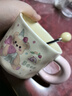 少女心小熊馬克杯可愛(ài)奶fufu卡通家用帶蓋水杯送姐妹朋友生日禮物 蝴蝶結小熊【杯+勺】 1個(gè) 320ml 曬單實(shí)拍圖