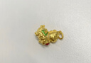 世紀緣珠寶古法黃金吊墜女999足金三花萌馬琺瑯點(diǎn)睛吊墜送女友禮物 3.8g三花萌馬吊墜【綠】 曬單實(shí)拍圖