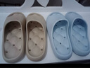 名創(chuàng  )優(yōu)品（MINISO）浴室漏水拖鞋男女夏季速干室內家居情侶洗澡按摩防滑涼拖 曬單實(shí)拍圖