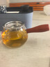 特厚木把玻璃公道杯茶漏一體茶器功道分茶杯茶海茶壺加厚耐熱側把 透明側把壺+茶漏 曬單實(shí)拍圖