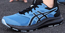 asics亞瑟士男鞋春季新款網(wǎng)面透氣跑步鞋穩定支撐運動(dòng)鞋子男JOLT 4 藍色/黑色 44.5 曬單實(shí)拍圖