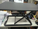 得力（deli）升降電腦桌 站立辦公工作桌 顯示器筆記本支架 90007黑色 曬單實(shí)拍圖