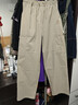 駱駝（CAMEL）休閑戶(hù)外登山褲男防潑水直筒工裝褲 J14CA6L6645 卡其 XXXL 曬單實(shí)拍圖