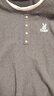 OSA[新品]歐莎撞色假兩件長袖T恤女秋季新款疊穿內(nèi)搭刺繡打底上衣 深灰色 L 曬單實(shí)拍圖