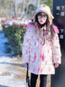 G.duck女童羽絨棉服中長(cháng)款2025年新款兒童洋氣冬裝棉衣女孩冬季棉襖外套 粉色 【棉服】 140 cm 曬單實(shí)拍圖