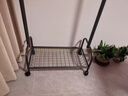 巧納美（QIAONAMEI）晾衣架落地衣架置物架網(wǎng)籃掛衣架掛衣服多功能衣帽架宿舍衣架2441 曬單實(shí)拍圖