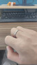 珍尚銀中國黃金授權情侶對戒銀戒指生日結婚紀念日禮物送女朋友老婆S925 曬單實(shí)拍圖