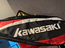 川崎（KAWASAKI）羽毛球拍輕量化碳素中桿對拍KD-1藍紅（已穿線(xiàn)+6球+手膠+拍包） 曬單實(shí)拍圖