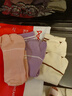 貓人分趾襪子女中筒棉襪秋冬堆堆襪女春夏款長(cháng)襪二趾兩指襪配皮鞋 白色+粉色+紫色 3雙 曬單實(shí)拍圖