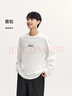 森馬（Semir）長(cháng)袖T恤男重磅寬松打底上衣印花情侶裝秋季內搭外穿101524101211 曬單實(shí)拍圖