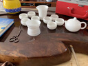 HnSeFe正宗冰種玉瓷功夫茶具套裝高端茶具辦公家用蓋碗茶壺可定制送禮裝 蓋碗羅漢杯套裝+8個(gè)客杯+1主人杯 曬單實(shí)拍圖