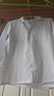 羅蒙兒童白色長(cháng)袖polo衫男女童T恤打底衫學(xué)生班服校園服飾  白色 160 曬單實(shí)拍圖