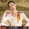 萬(wàn)事利WENSLI真絲絲巾桑蠶絲女士方巾63cm媽媽生日禮物絲巾禮盒  玉蘭賦 曬單實(shí)拍圖