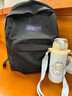 JANSPORT杰斯伯雙肩包男背書(shū)包女學(xué)生校園電腦包 47LW008 爵士黑 曬單實(shí)拍圖