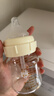 奶瓶寶寶新生兒防脹氣防嗆寬口徑玻璃120ml配母乳S碼+防嗆SS 曬單實拍圖