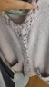 愛(ài)慕柔軟慕斯絨厚暖開(kāi)衫家居服套裝女不易靜電不易掉絨優(yōu)雅時(shí)尚小香風(fēng) 蒼煙紫90C S 160 曬單實(shí)拍圖