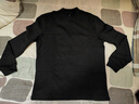 布先生小高領(lǐng)加厚保暖長(cháng)袖打底T恤男秋冬打底衫 鋼琴黑 M/170  曬單實(shí)拍圖