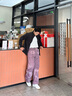 森馬（Semir）王安宇同款|外套男秋冬雙面絨感針織夾克保溫搖粒絨25新情侶上衣 黑色90001 【外層搖粒絨】 XL 曬單實(shí)拍圖