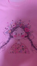 千丫丫粉色短袖女童t恤純棉2025新款中大童圓領(lǐng)半袖夏季兒童上衣體恤衫 粉色-花冠女孩 130 cm 曬單實拍圖