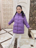 雅鹿2025新款兒童羽絨服中長(cháng)款加厚小童男童女童寶寶洋氣冬季外套冬裝 紫色 泡芙親膚 140 曬單實(shí)拍圖