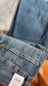Levi's李維斯25年秋冬新款男士四季恒溫美式505標準直筒牛仔褲 淺藍 32 (32) 曬單實(shí)拍圖