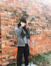 桑咻韓版針織毛線(xiàn)紅色圍巾女冬季2025新款百搭高級感保暖情侶圍脖學(xué)生黑色 曬單實(shí)拍圖