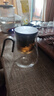 尚明（SAMADOYO）玻璃內膽飄逸杯泡茶壺茶水分離過(guò)濾沖茶具套裝2025家用辦公沏茶壺 槍黑色800ml 曬單實(shí)拍圖
