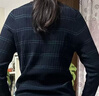 優(yōu)衣庫(kù)女裝精紡美利奴羊毛羅紋圓領(lǐng)條紋針織短開(kāi)衫秋冬新款481408 69 藏青色 M /160/84A 曬單實(shí)拍圖