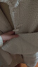 無(wú)印良品（MUJI）女式可水洗抓絨牛角扣大衣秋冬季搖粒絨中長(cháng)款外套棉衣棉服冬裝 象牙白色 S (160/84A) 曬單實(shí)拍圖