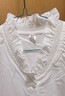 皮爾卡丹法式白色襯衫女無(wú)袖背心2026夏季新款荷葉V領(lǐng)內搭疊穿打底上衣 白色 XL 曬單實(shí)拍圖