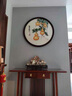 禮御友嘉五福臨門(mén)入戶(hù)玄關(guān)蘇繡掛畫(huà)純手工刺繡葫蘆客廳沙發(fā)背景墻裝飾畫(huà) 五福臨門(mén)(86*86cm) 曬單實(shí)拍圖