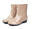 回力回力雨鞋女款中筒雨靴韓版春秋防水膠鞋女士水鞋短筒耐磨套鞋水靴 523卡其（單層） 40 曬單實(shí)拍圖