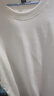 JEANSWEST LIFE真維斯長(cháng)袖t恤男潮春秋純棉白色打底衫學(xué)生寬松圓領(lǐng)純色內搭上衣 曬單實(shí)拍圖