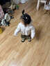 幼歌（YOUGE） 嬰幼兒燈芯絨卡通小熊跑跑褲寶寶可愛寬松經(jīng)典復(fù)古褲子 咖色加絨 100 cm 曬單實(shí)拍圖
