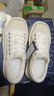 共跡gongji2025秋季新款小香風(fēng)透氣帆布鞋厚底增高小白鞋休閑板鞋女鞋運動(dòng)鞋 珍珠白 /偏大半碼 38 （243mm） 曬單實(shí)拍圖